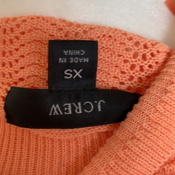 J CREW POINTELLE RUFFLE MOCK NECK SWEATER - Picture 6 of 7